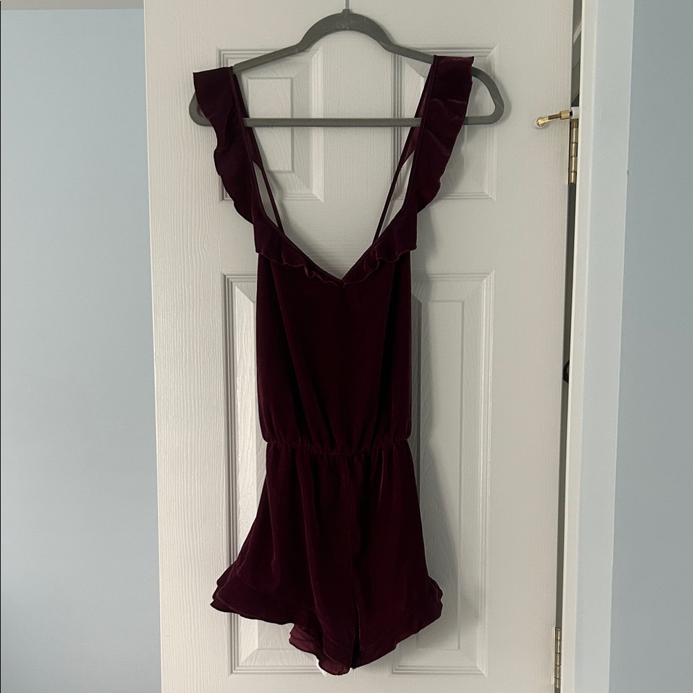 Victoria's Secret Deep Burgundy Romper